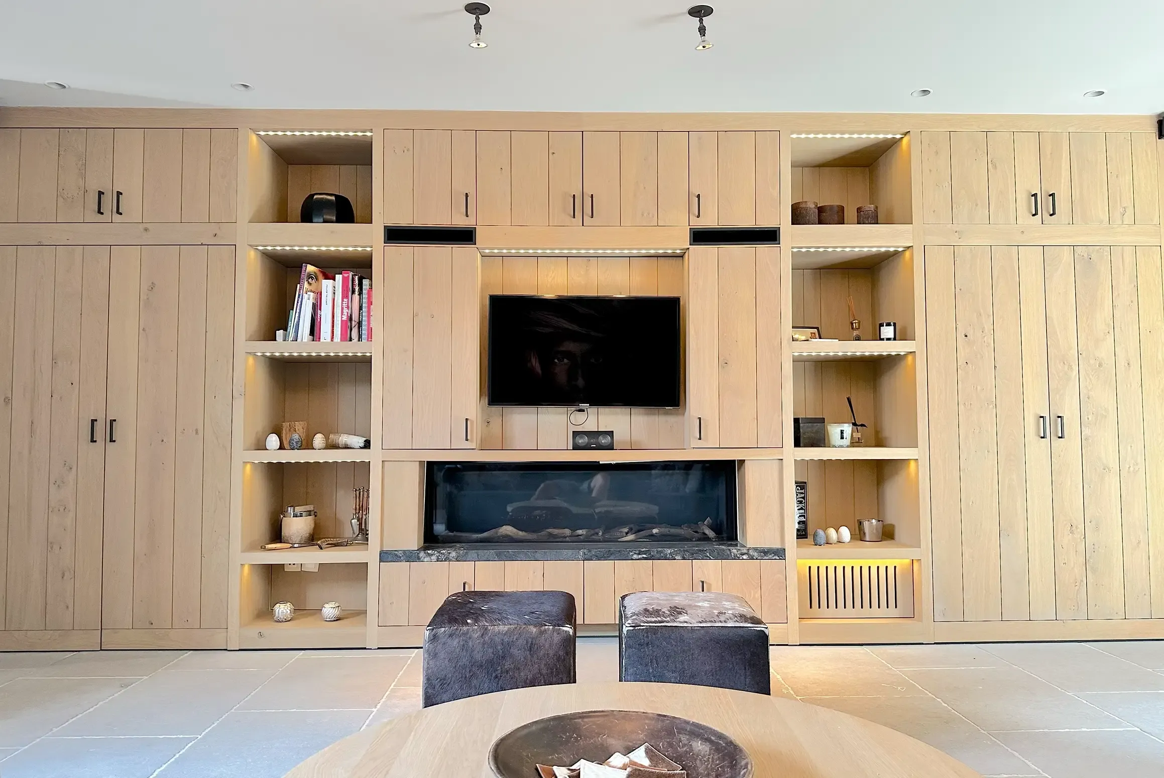 Woonkamer met haard